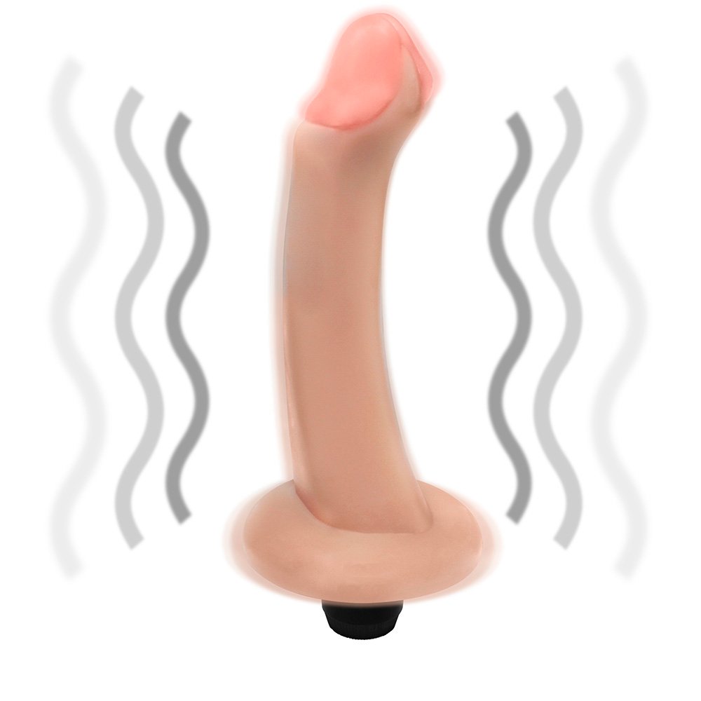 Pênis com Base e Vibro Vacaciones 18 x 5cm Bege | Foto 06