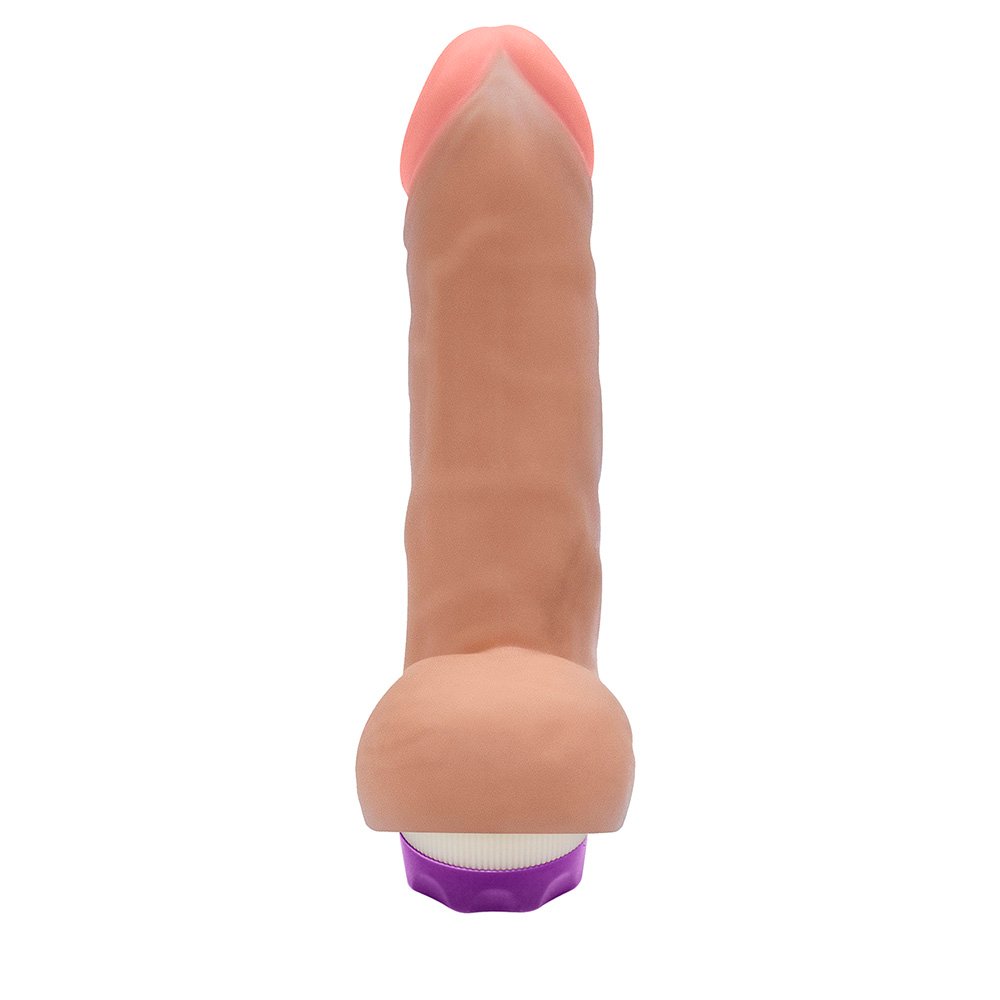 Pênis com Escroto e Vibro Hefesto 17 x 4cm Bege | Foto 04