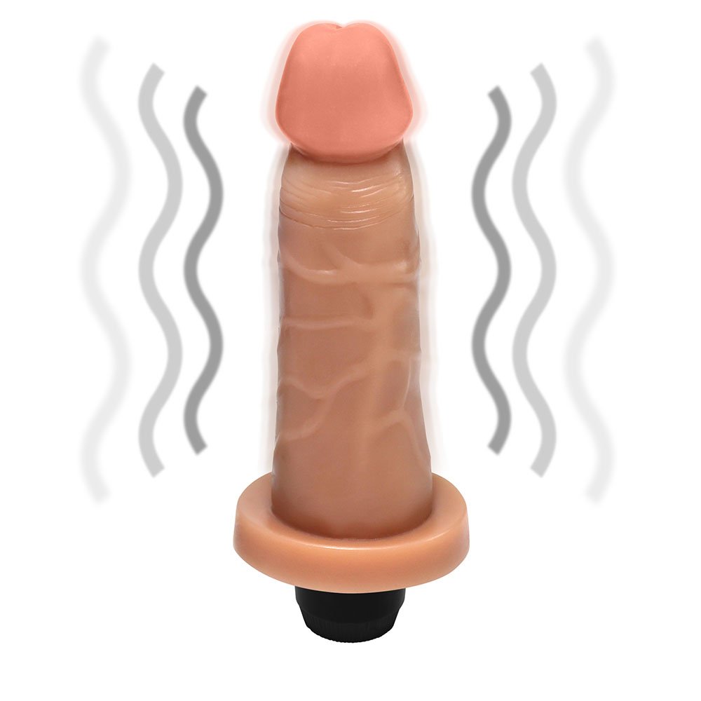 Pênis com Vibro Mimo 13,5 x 4cm Bege | Foto 06