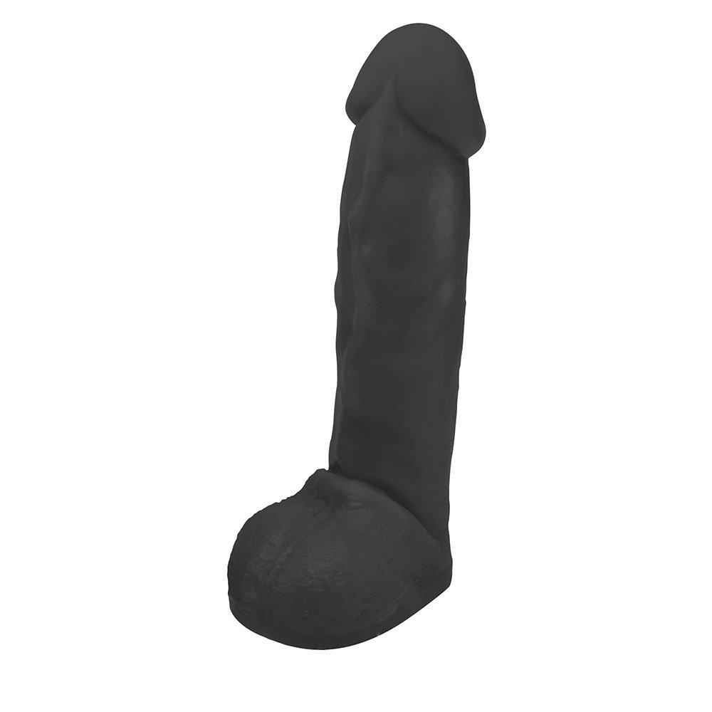 Pênis Gigante e Grosso Flexível com Escroto Optimus 28 x 6,5cm Preto | Foto 04