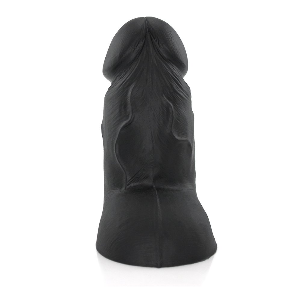 Pênis Realístico em PVC Flexível com Escroto Mozinho 15 x 6,5cm Preto | Foto 02