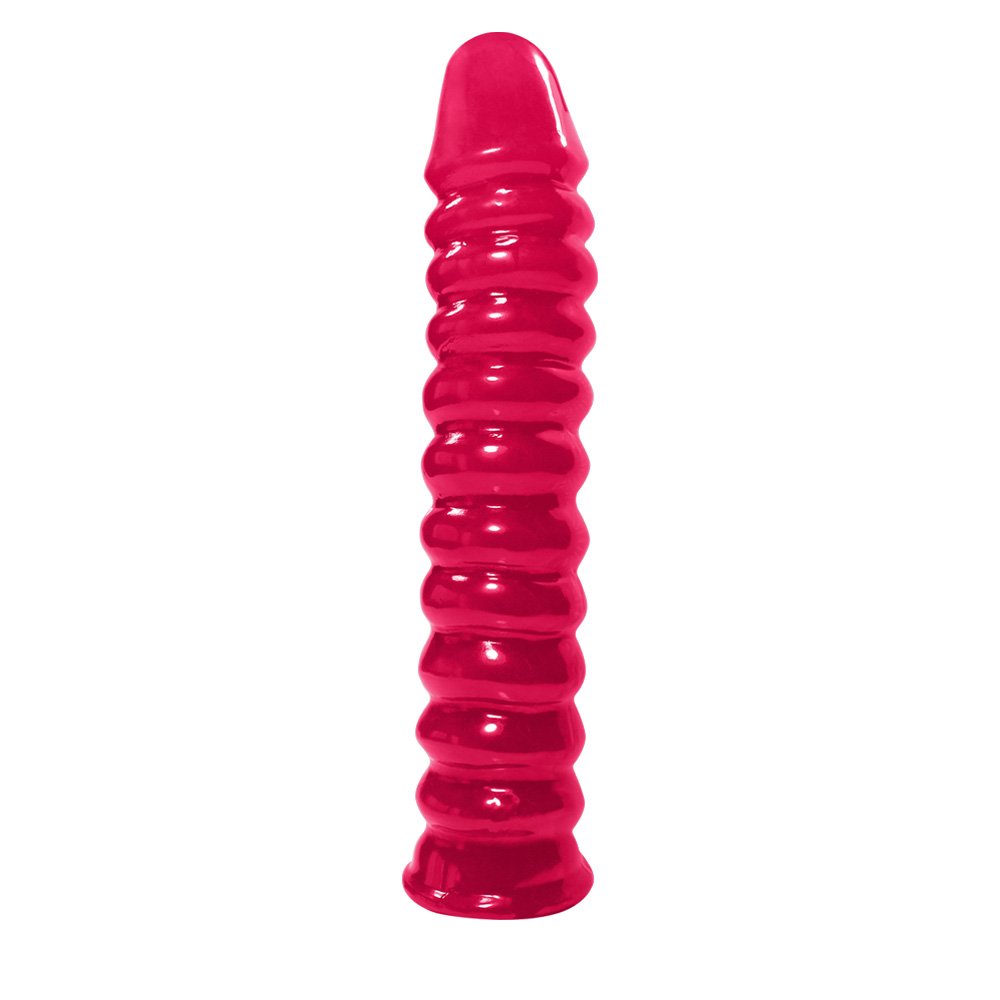 Pênis Anelado em PVC Flexível Atóxico 22 x 4cm Pink | Foto 01