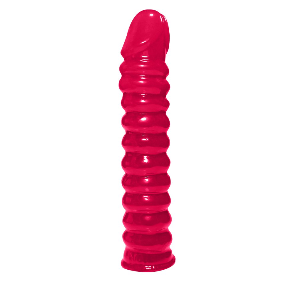 Pênis Anelado em PVC Flexível Atóxico 22 x 4cm Pink | Foto 02