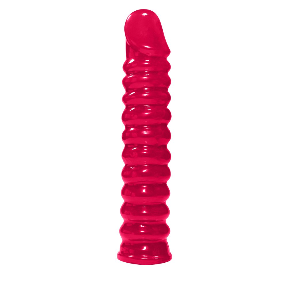 Pênis Anelado em PVC Flexível Atóxico 22 x 4cm Pink | Foto 04