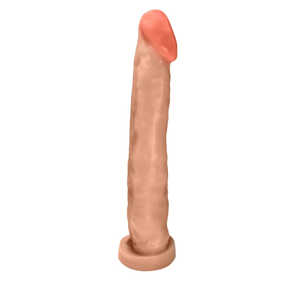 Pênis Gigante e Grosso Flexível com Base Enorme 29 x 5,5cm Bege | Foto 03