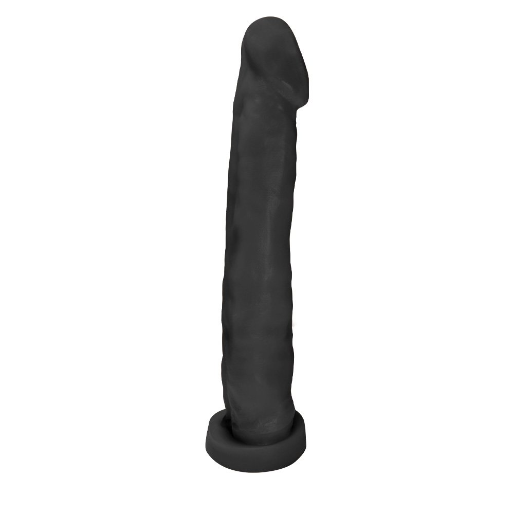 P�nis Gigante e Grosso Flex�vel com Base Enorme 29 x 5,5cm Preto | Foto 03