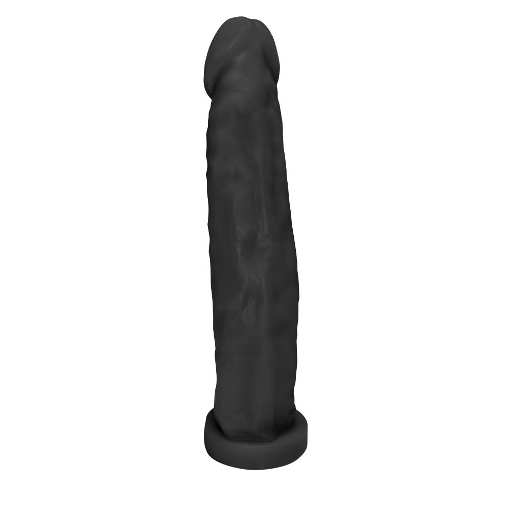 P�nis Gigante e Grosso Flex�vel com Base Enorme 29 x 5,5cm Preto | Foto 04