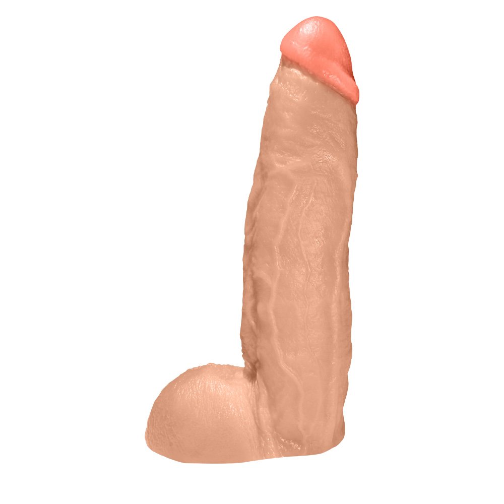 Pênis JeFree em PVC Flexível Atoxico com Escroto 25 x 6,5cm Bege | Foto 01