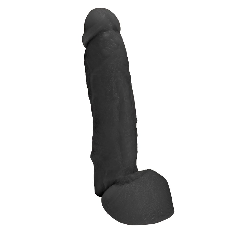 P�nis JeFree em PVC Flex�vel Atoxico com Escroto 25 x 6,5cm Preto | Foto 03
