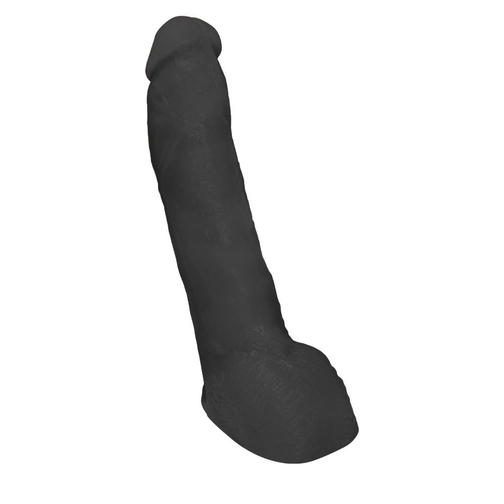 Pênis Realístico Feito em PVC Flexível com Escroto Ron Jeremy 21 x 4,5cm Preto | Foto 01