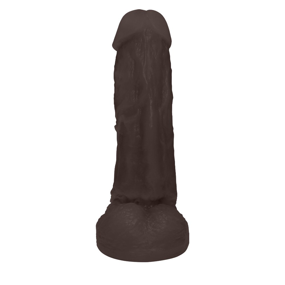 Pênis Realístico Feito em PVC Flexível com Escroto King 19 x 5cm Marrom | Foto 03