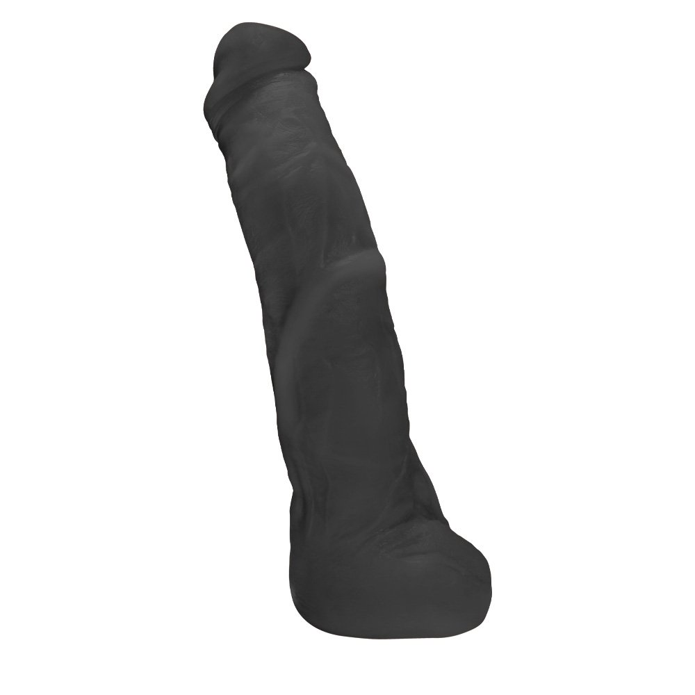 Pênis Gigante e Grosso Flexível com Escroto Mandingo 27 x 5,5cm Preto | Foto 02