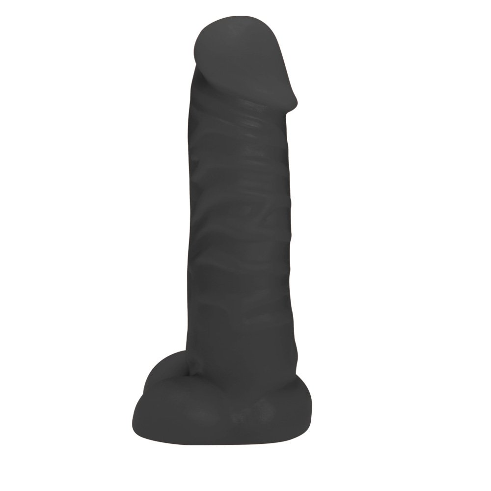 Pênis Realístico Feito em PVC Flexível com Escroto Fast 16 x 3,5cm Preto | Foto 04