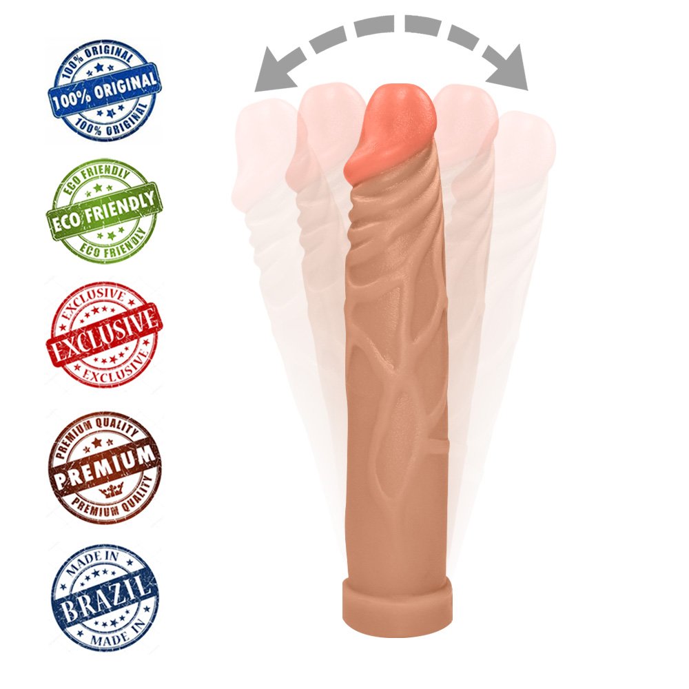 Pênis Realístico Feito em PVC Flexível Tall 17,5 x 3,25cm Bege | Foto 05