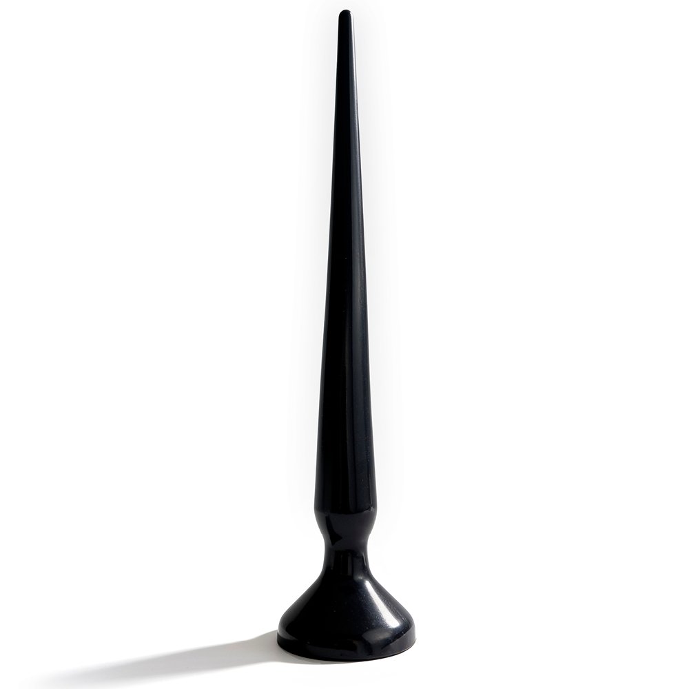 Plug Anal Grande Flexível Tower - 39 x 4cm Preto Brilhante | Foto 02