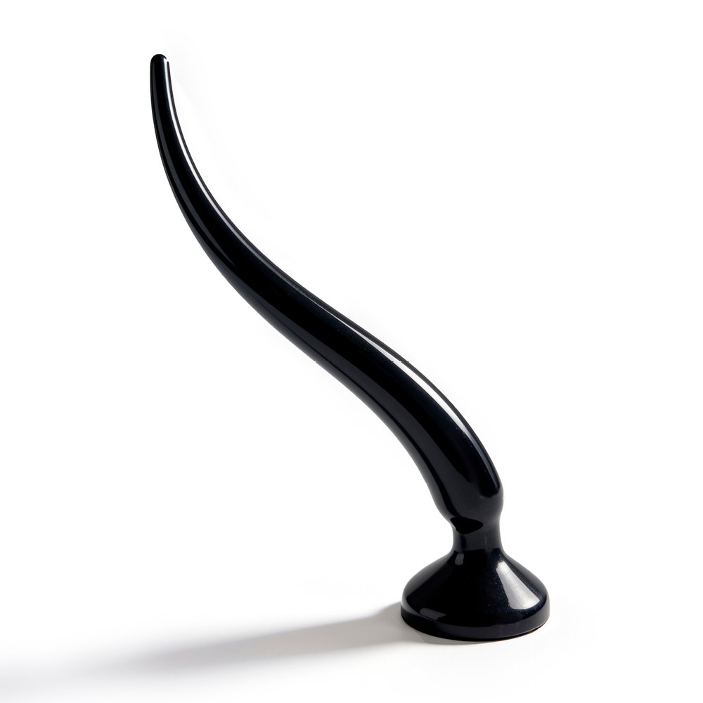 Plug Anal Grande Flexível Tower - 39 x 4cm Preto Brilhante | Foto 04