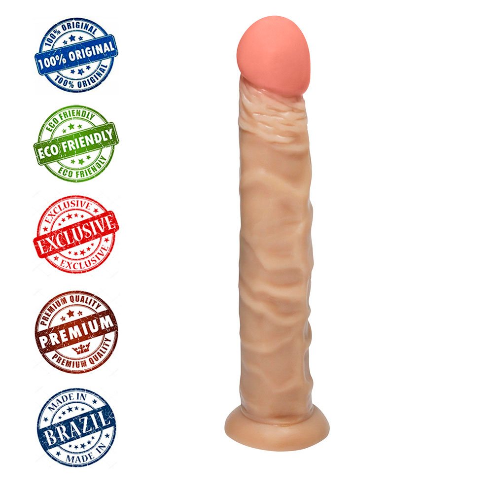 Pênis de Borracha com Base Protheus 24 x 4cm Bege | Foto 05