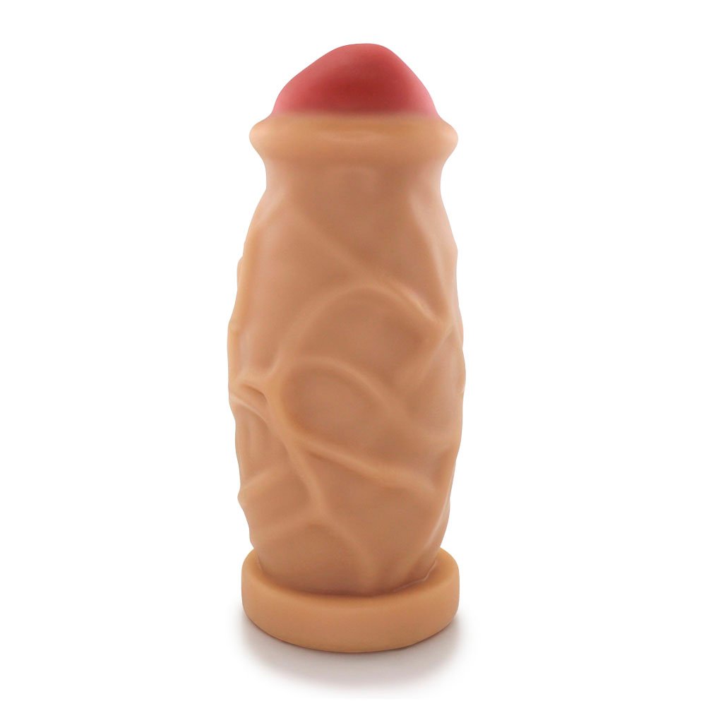 Pênis Gigante e Grosso Cogumelo - Dildo em PVC Flexível 23 x 8,8cm Bege | Foto 02