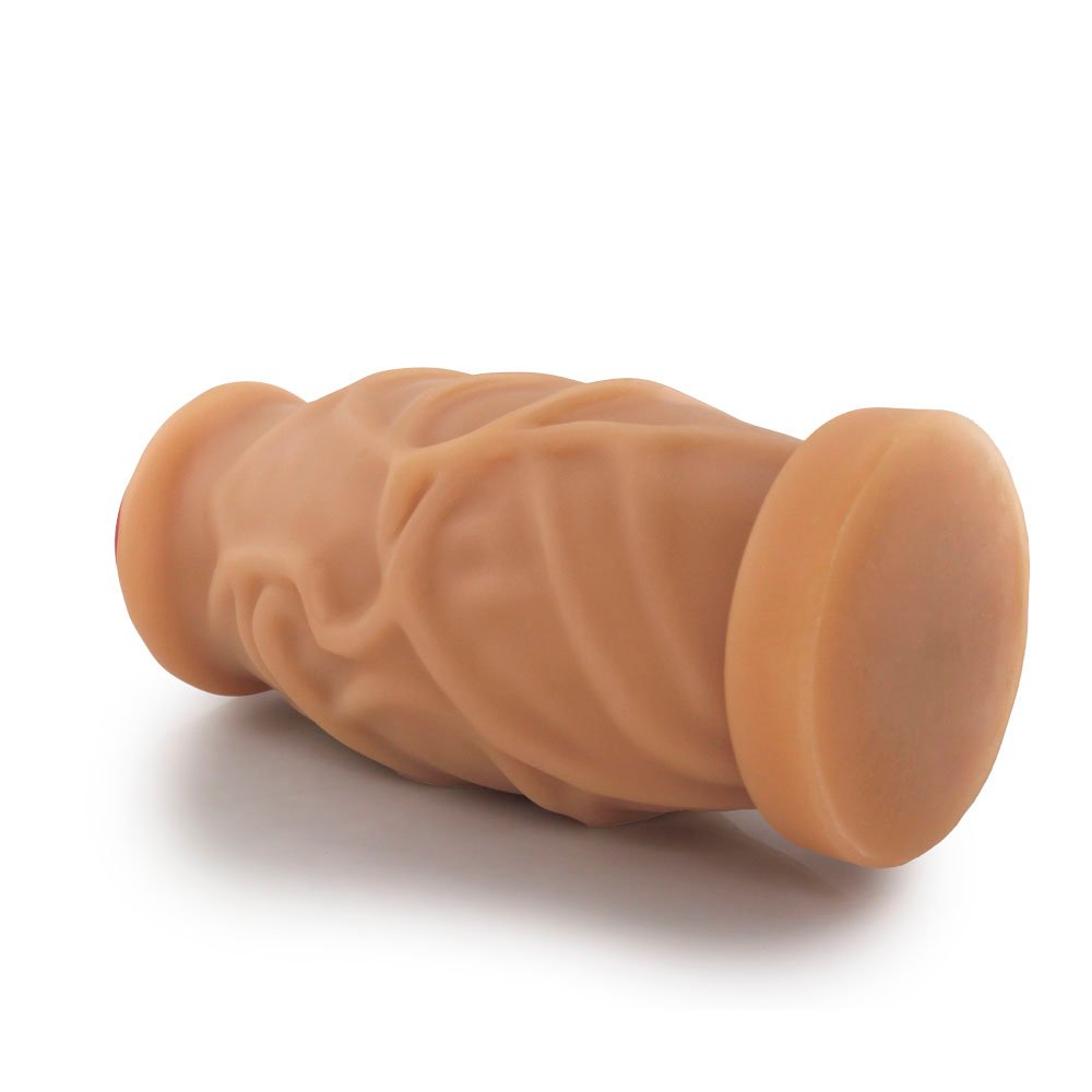 Pênis Gigante e Grosso Cogumelo - Dildo em PVC Flexível 23 x 8,8cm Bege | Foto 04
