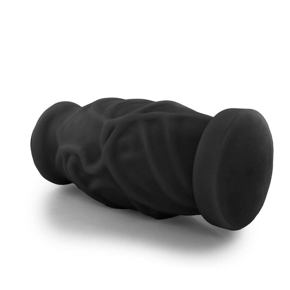 Pênis Gigante e Grosso Cogumelo - Dildo em PVC Flexível 23 x 8,8cm Preto | Foto 04