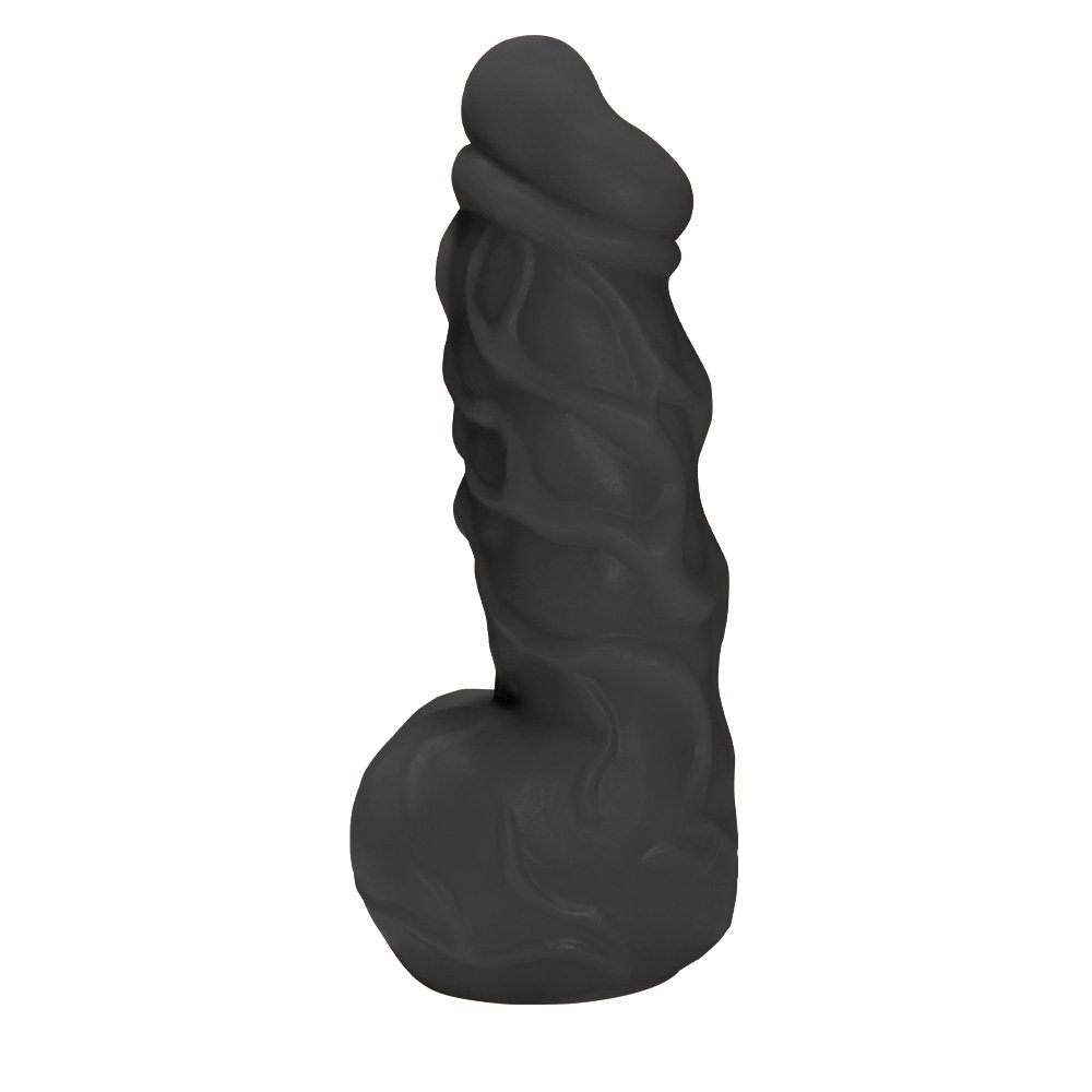 Pênis Furioso em PVC Flexivel Atóxico com Escroto 19,5 x 4,5cm Preto | Foto 04