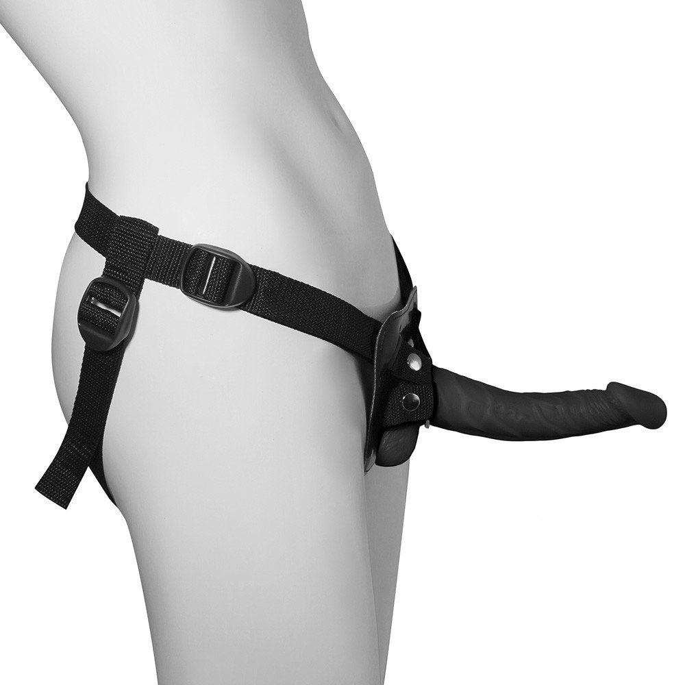 Cinta Peniana com P�nis Real�stico Poseidon 20 x 4cm Preto | Foto 03