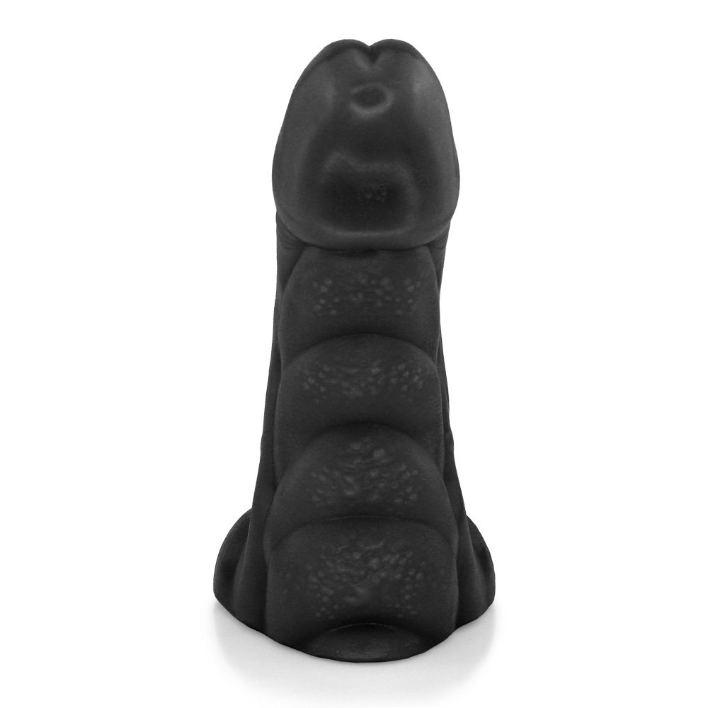 P�nis Flex�vel com Textura Massageadora e Escroto Gator 20,5x 7,5cm Preto | Foto 03