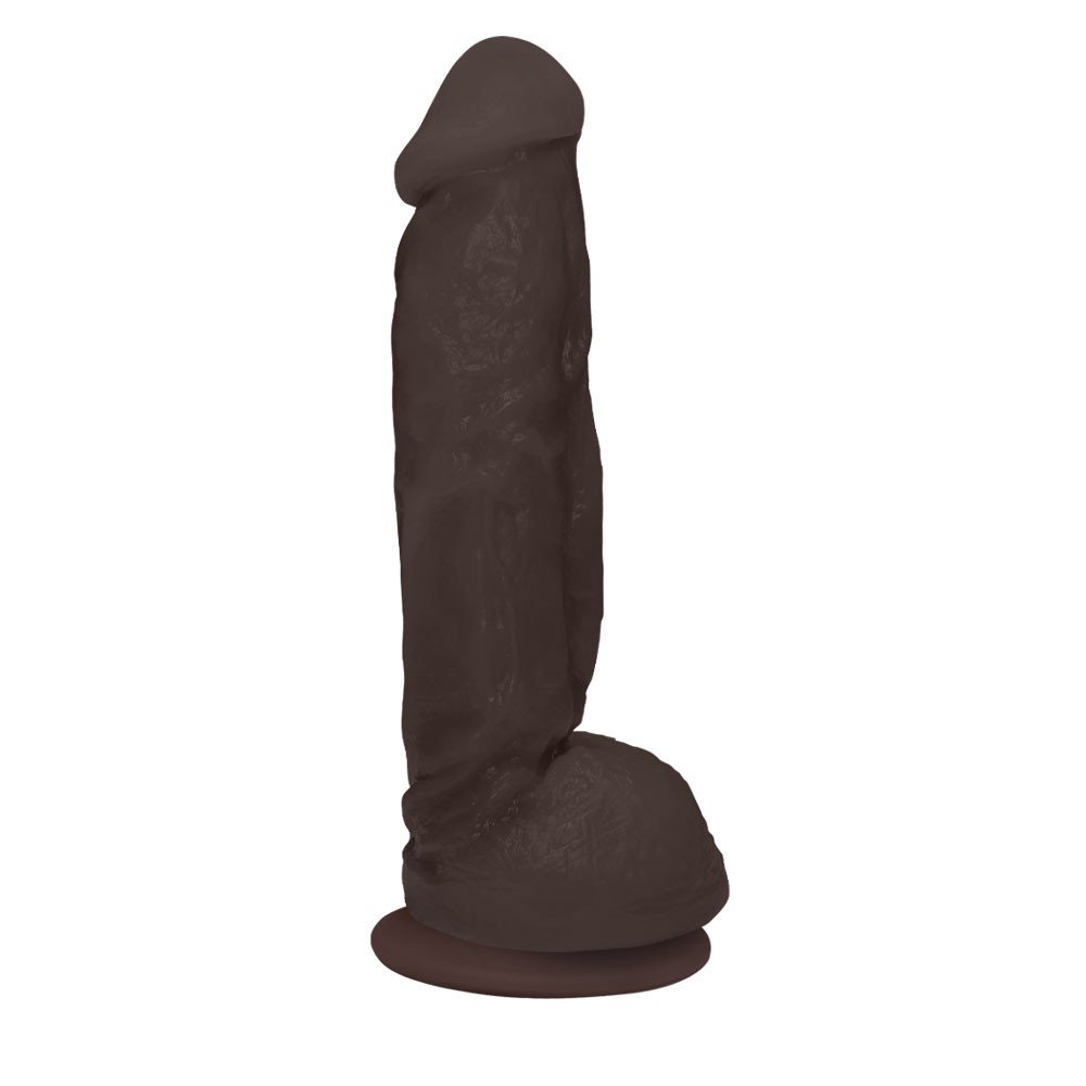 Pênis Realístico Feito em PVC Flexível com Escroto e Ventosa King 19 x 5cm Marrom | Foto 02