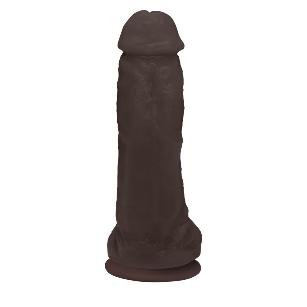 Pênis Realístico Feito em PVC Flexível com Escroto e Ventosa King 19 x 5cm Marrom | Foto 04
