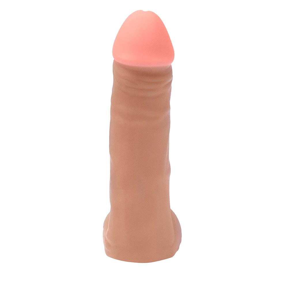 Pênis de Borracha Veias, Escroto Hefesto 17 x 4cm Bege | Foto 03