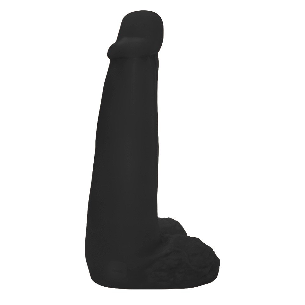 Pênis Gigante e Grosso Flexível com Escroto Longo 28 x 8,3cm Preto | Foto 02