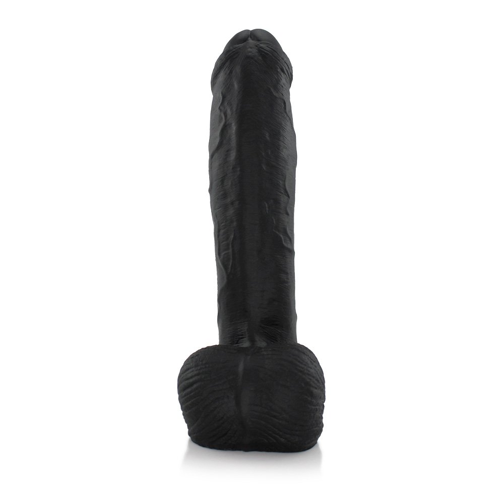 Pênis Realístico em PVC Flexível ccom Escroto Bichão 22 x 5cm Preto | Foto 02
