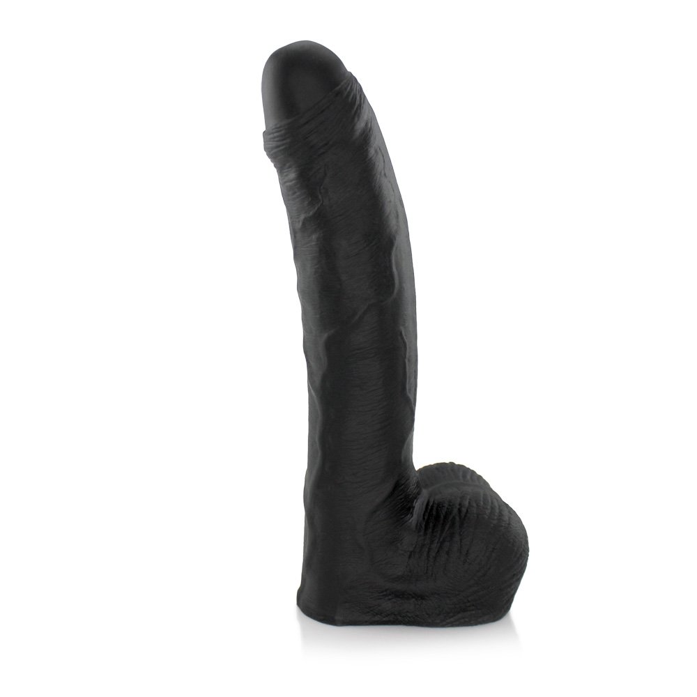 Pênis Realístico em PVC Flexível ccom Escroto Bichão 22 x 5cm Preto | Foto 08