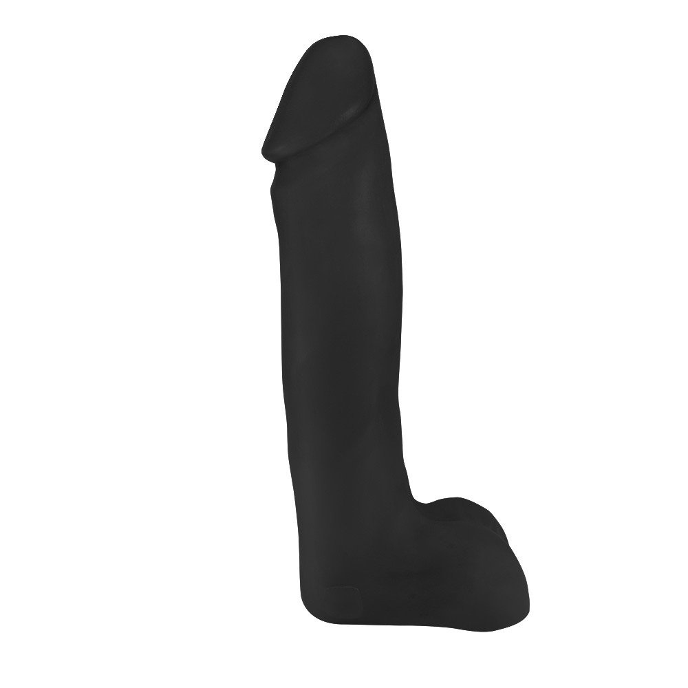 Pênis Gigante e Grosso Flexível com Escroto Benga 28 x 6,5cm Preto | Foto 01