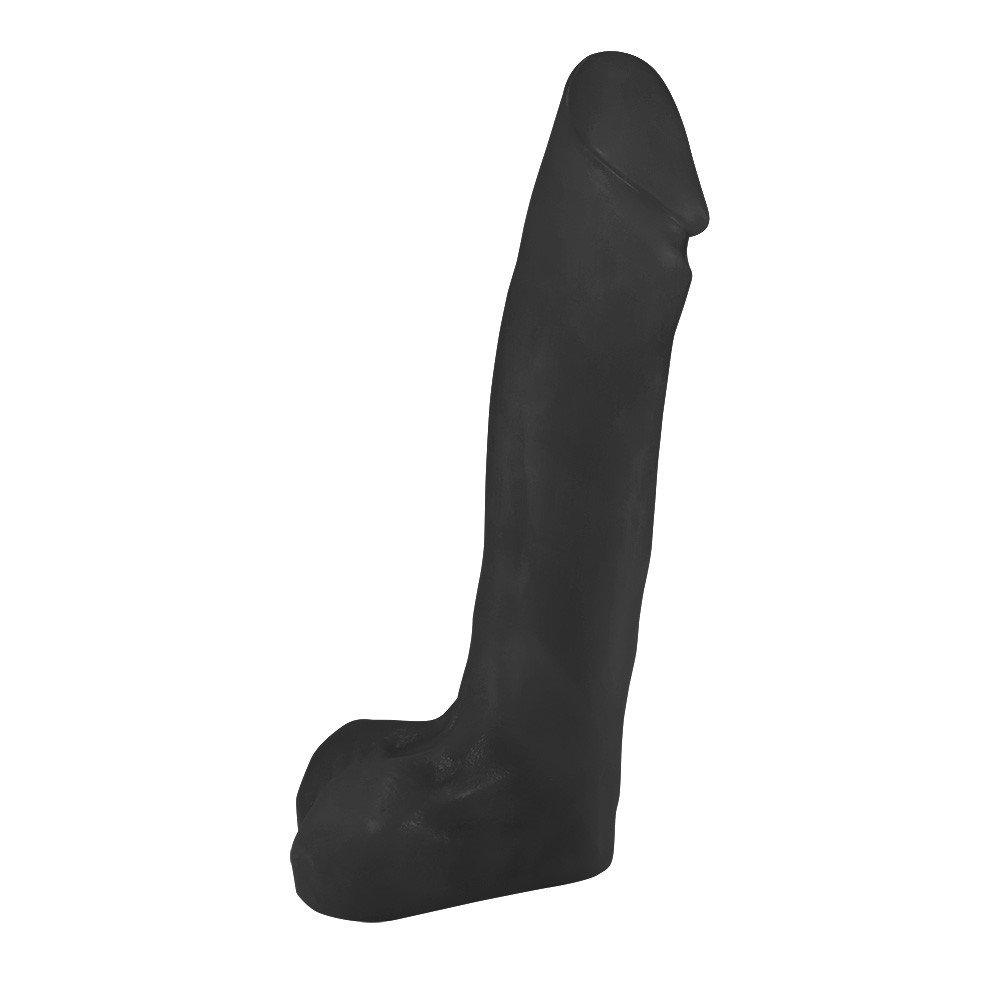Pênis Gigante e Grosso Flexível com Escroto Benga 28 x 6,5cm Preto | Foto 04