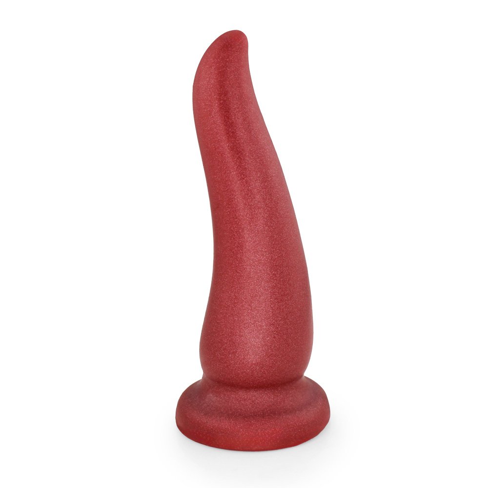 Plug Anal Grande Tongue - PVC Flexível 20 x 5,6cm Vermelho | Foto 02