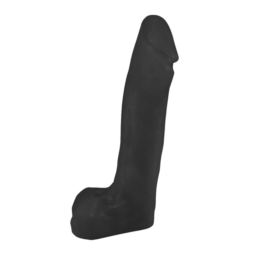 Pênis Gigante e Grosso Flexível com Escroto e Ventosa Benga 28 x 6,5cm Preto | Foto 04