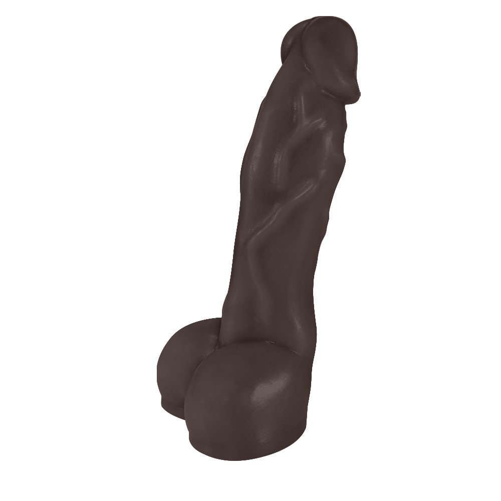 Pênis Realístico em PVC Flexível Heart 19,5 x 4,5cm Marrom | Foto 03