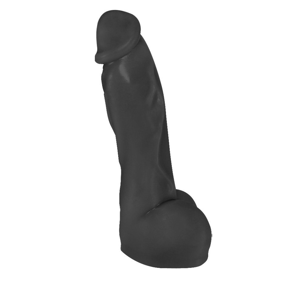 Pênis Realístico em PVC Flexível Heart 19,5 x 4,5cm Preto | Foto 01