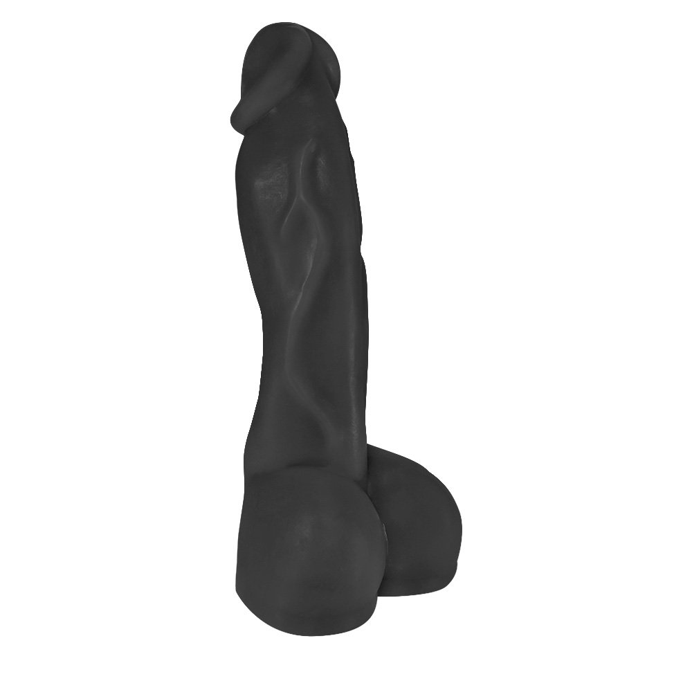 Pênis Realístico em PVC Flexível Heart 19,5 x 4,5cm Preto | Foto 02