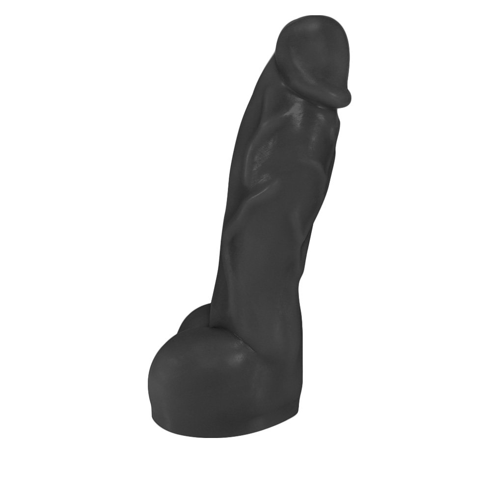 Pênis Realístico em PVC Flexível Heart 19,5 x 4,5cm Preto | Foto 04