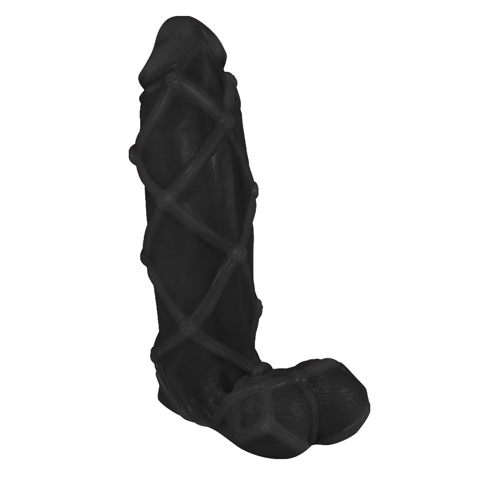 Pênis Maciço Dominador em PVC Flexível Atóxico 22 x 6,8cm Preto | Foto 02