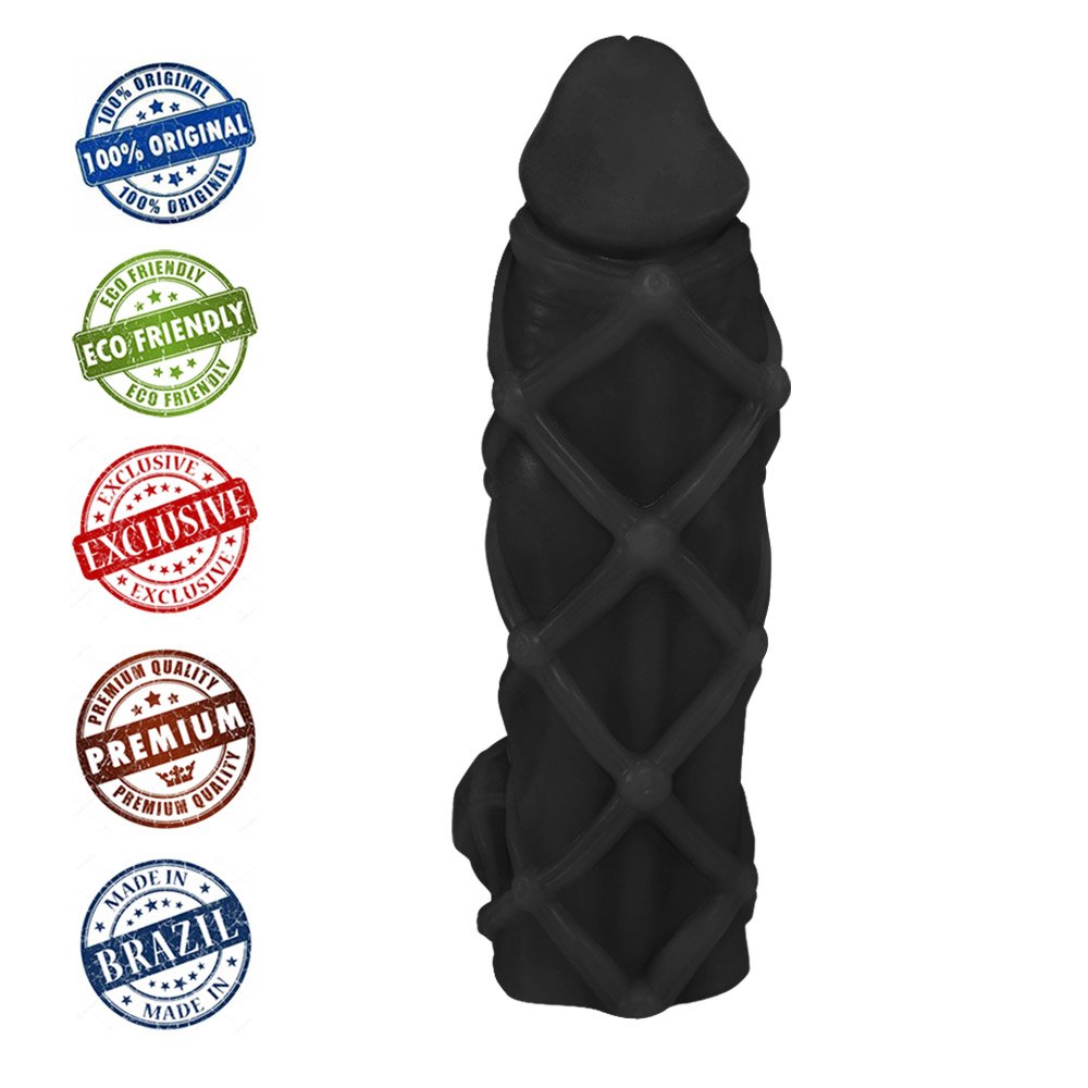 Pênis Maciço Dominador em PVC Flexível Atóxico 22 x 6,8cm Preto | Foto 05