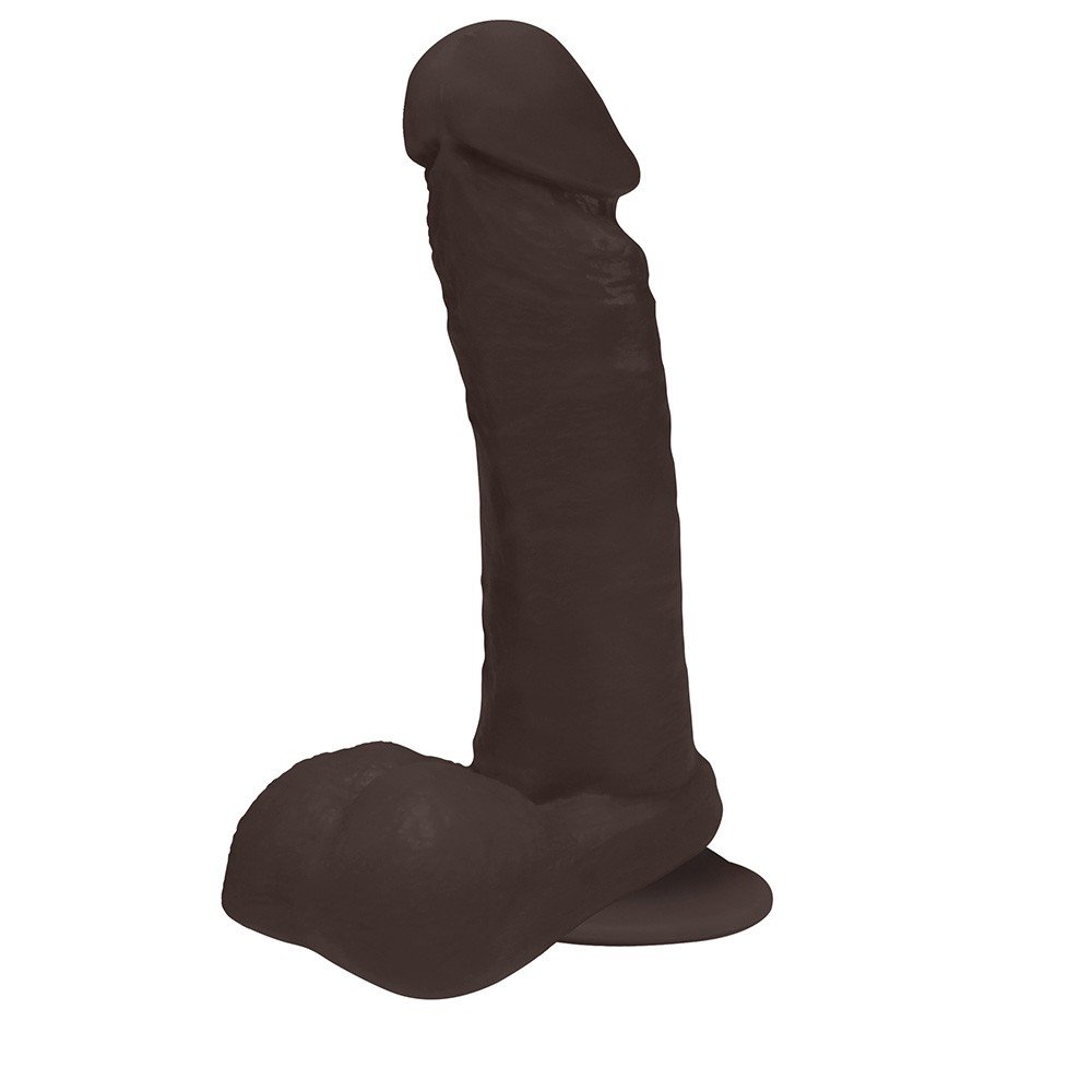 Pênis que Ejacula com Escroto e Ventosa Soft Touch 15 x 4cm Marrom | Foto 04