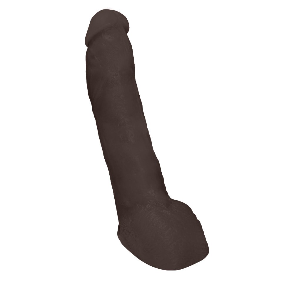 Pênis Realístico Feito em PVC Flexível com Escroto Ron Jeremy 21 x 4,5cm Marrom | Foto 01