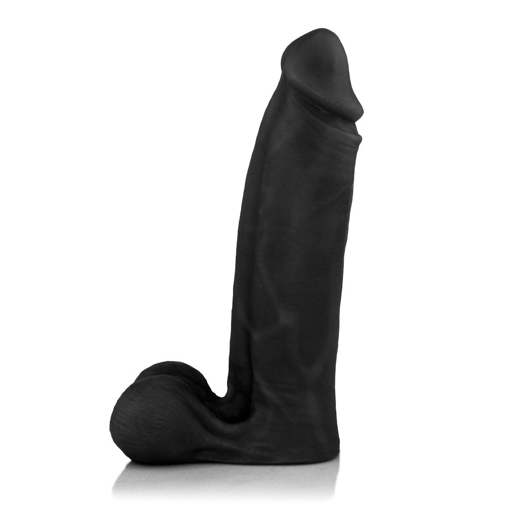 Pênis Maciço Sedutor em PVC Flexível Atóxico 20 x 5,5cm Preto | Foto 08