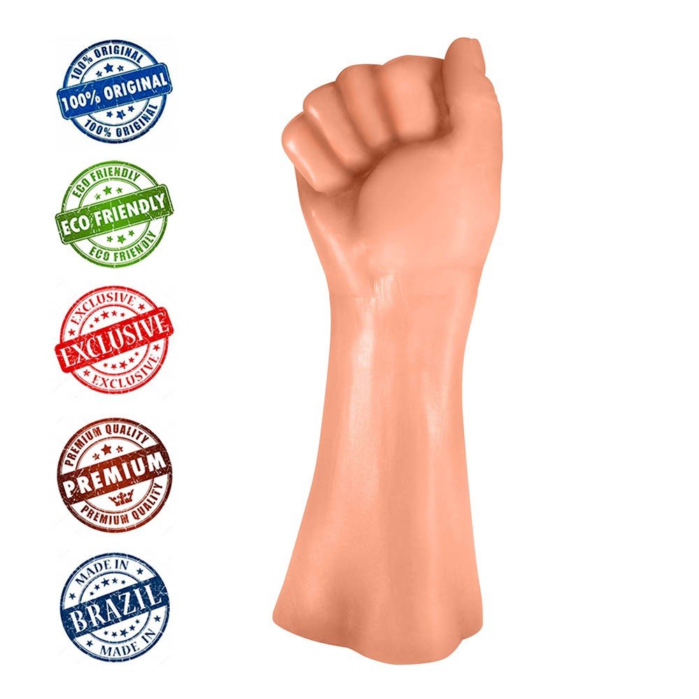 Penetrador para Prática de Fisting Realístico Hand Fist Power 23 x 7,8cm Bege | Foto 05