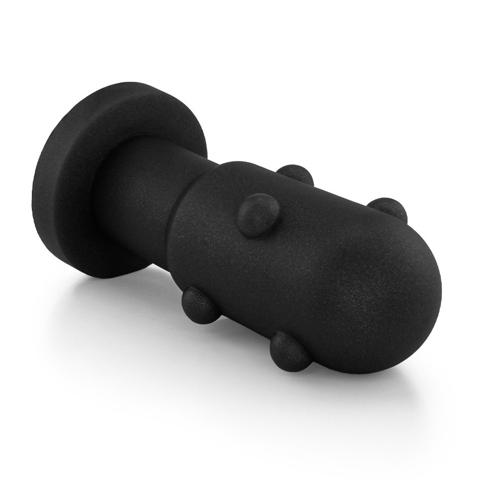 Plug Anal Grande Flexível Cactus 20 x 7cm Preto | Foto 04