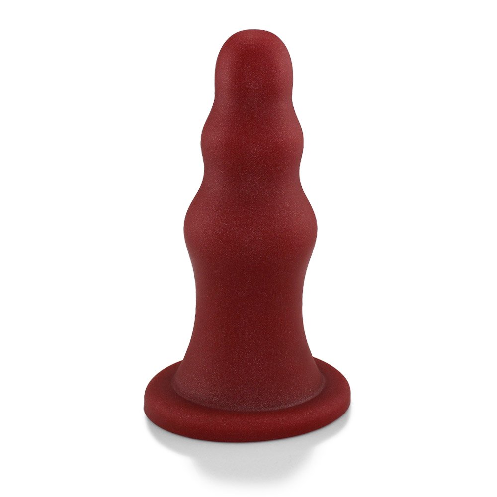 Plug Anal Gigante Flexível Escalonado 23 x 8cm Vermelho | Foto 02