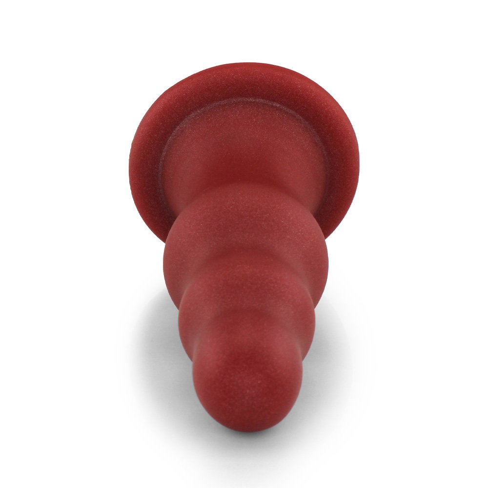 Plug Anal Gigante Flexível Escalonado 23 x 8cm Vermelho | Foto 04